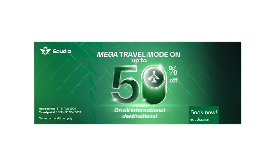 Saudia unveils up to 50% discounts on international routes for business and guest class