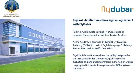 Fujairah Aviation Academy signed an agreement with FlyDubai