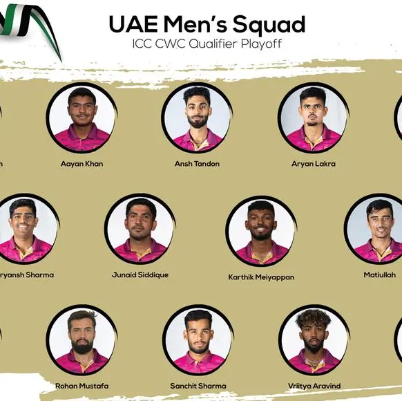 UAE squad for ICC Men’s CWC Qualifier Playoff in Namibia announced