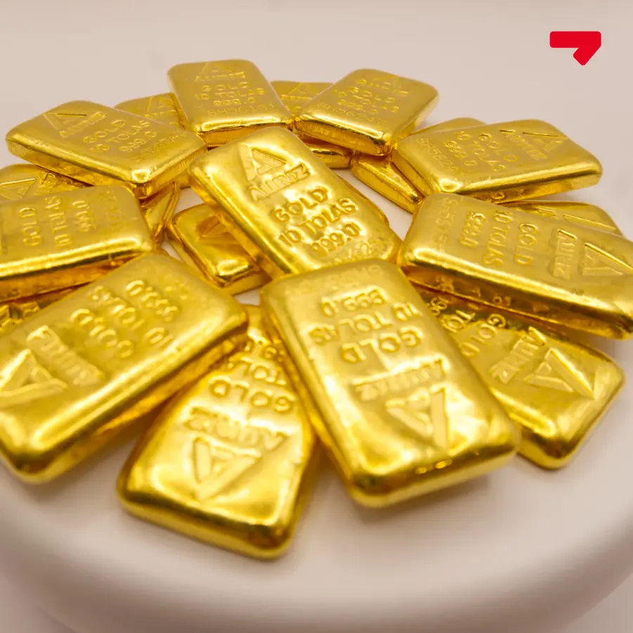 Mazad's exclusive weekly online auctions offer competitive prices on 24K gold bars amid global surge