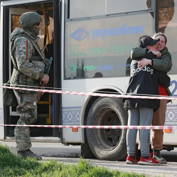 Ukraine evacuees flee to safety after ordeal in Mariupol steel works