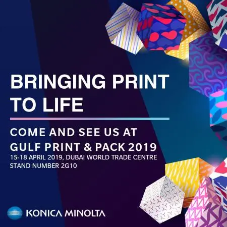 Konica Minolta Bringing Print to Life at Gulf Print and Pack 2019