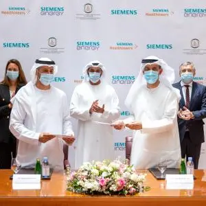 Siemens contributes Dh430,000 to H.H. Sheikh Sultan Bin Khalifa Al Nahyan Humanitarian & Scientific Foundation