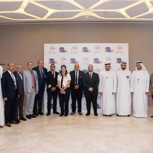 Sharjah Airport welcomes first flight of Air Cairo