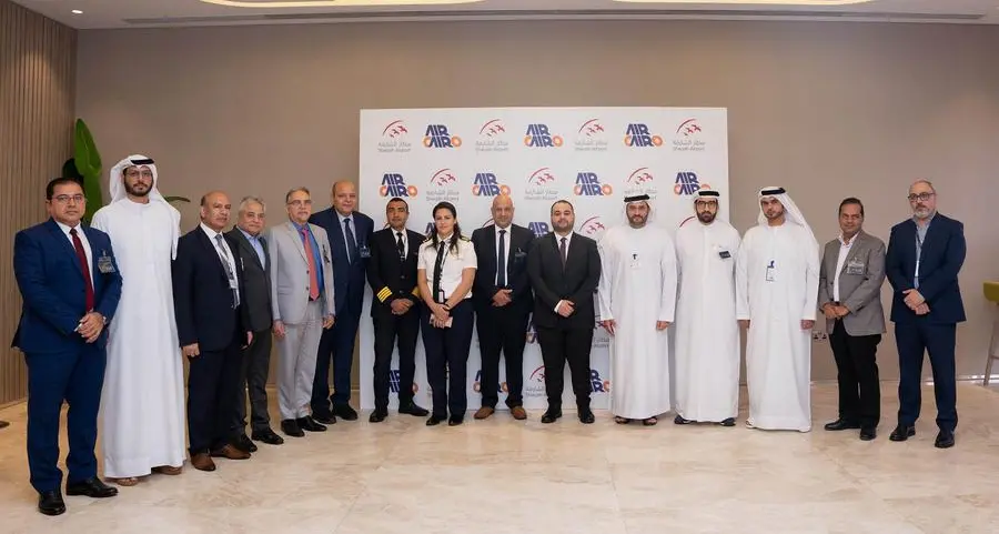 Sharjah Airport welcomes first flight of Air Cairo