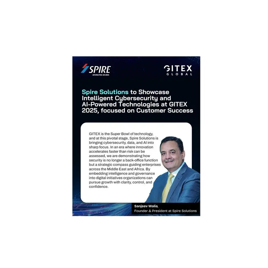 Spire Solutions to showcase intelligent cybersecurity and AI-powered technologies at GITEX 2025, focused on customer success