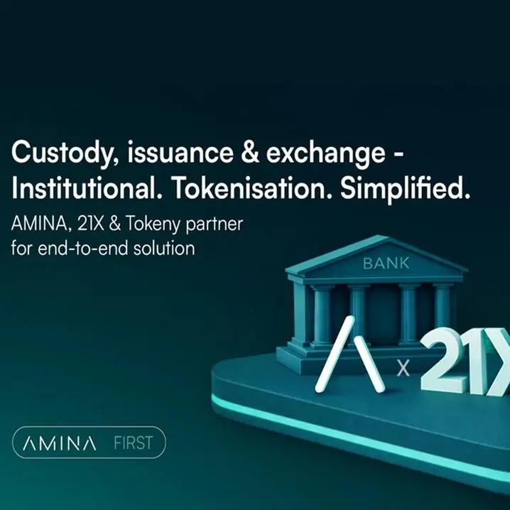 AMINA becomes first regulated bank on 21X, Europe’s first fully regulated DLT trading and settlement venue