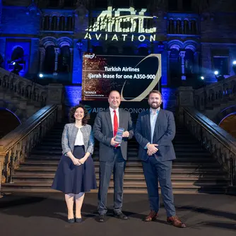 Turkish Airlines received three financing awards from Airline Economics