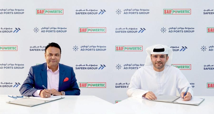 AD Ports Group’s SAFEEN Feeders signs long-term charter agreement with Saif Powertec