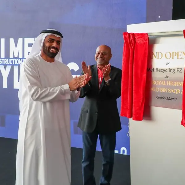 Ahmed bin Saud Al Qasimi inaugurates Ni Met Recycling