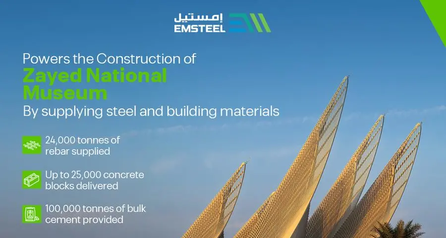 EMSTEEL powers the construction of Zayed National Museum with comprehensive steel and building materials supply