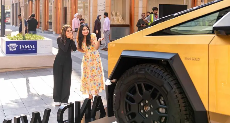 Visit Dubai Gold Souk extension this festive season and drive away in the region’s first 24k gold Cybertruck