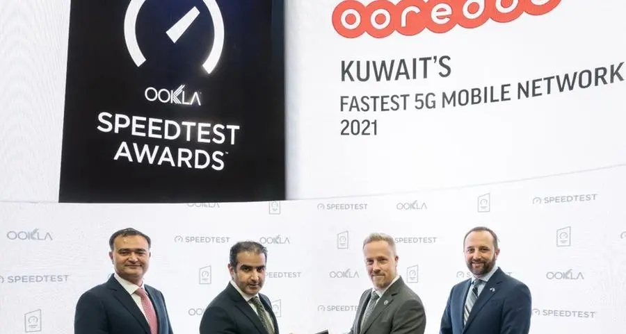 Ooredoo awarded “Fastest 5G Network in Kuwait” for 2021 at MWC Barcelona 2022