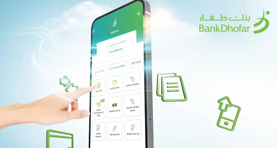 Stay connected and manage your finances with BankDhofar mobile banking