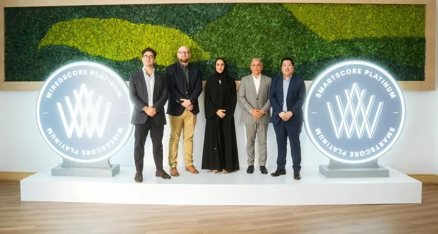 Emirates NBD becomes the world’s first bank awarded WiredScore Platinum and SmartScore Platinum for digital connectivity and smart technology