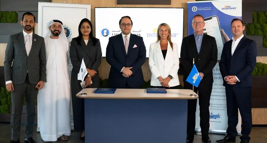 United Arab Bank signs exclusive partnership with The Entertainer to offer lifestyle benefits with new UAB credit cards