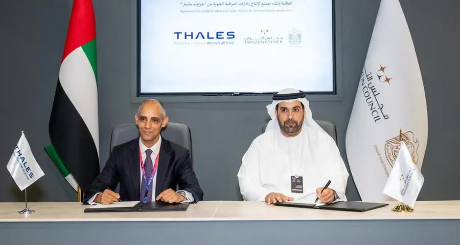Tawazun Council and Thales sign agreement to establish Ground Master air surveillance radar production facility in UAE