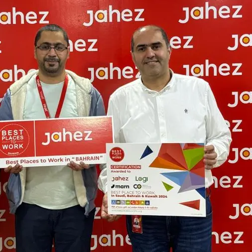 Jahez awarded “Best Places to Work” certification