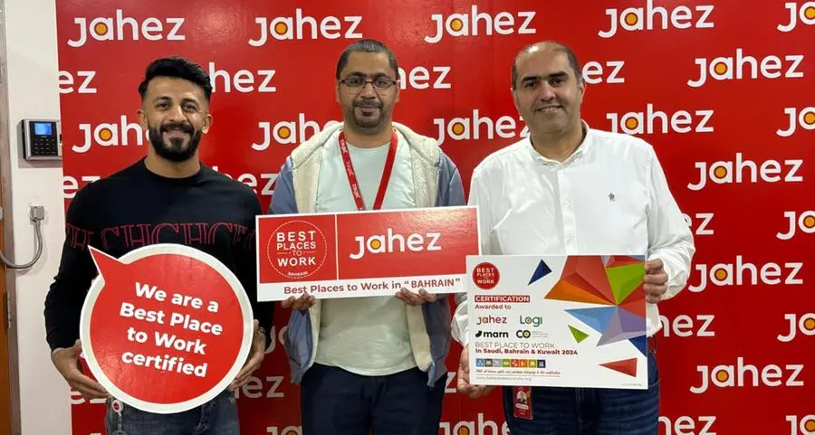 Jahez awarded “Best Places to Work” certification