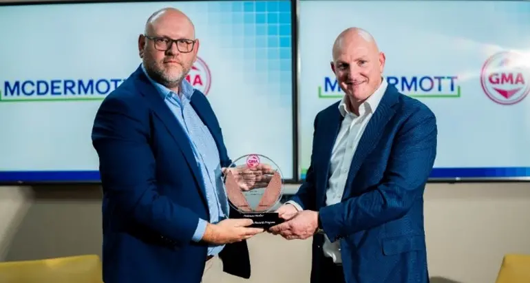 GMA Middle East recognized McDermott for leadership in garnet recycling