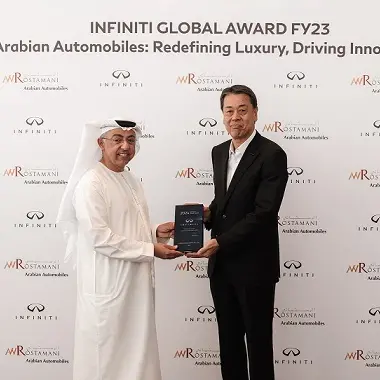 INFINITI of Arabian Automobiles recognized for exceptional performance with 2023 Global Award