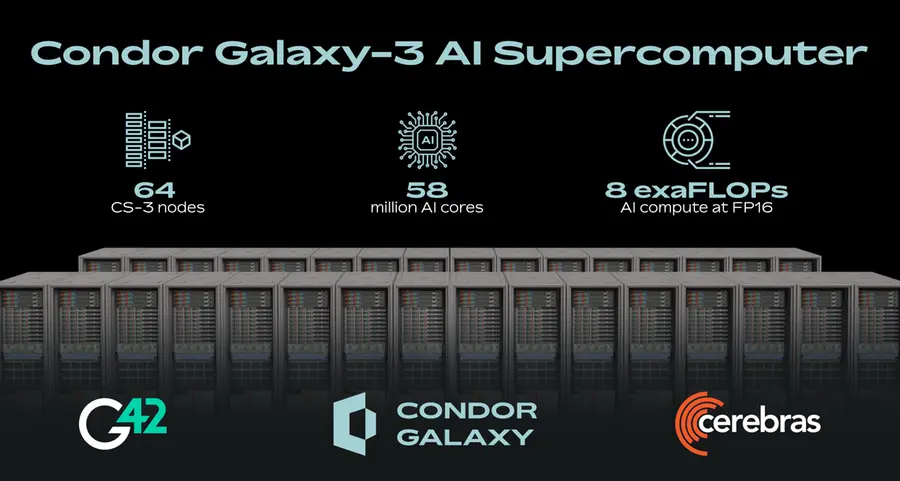 Cerebras and G42 break ground on Condor Galaxy 3, an 8 exaflops AI supercomputer