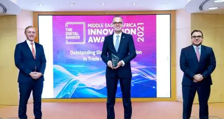 Commercial bank of Dubai receives the \"Outstanding digital transformation in trade finance\" award by \"The digital banker\"