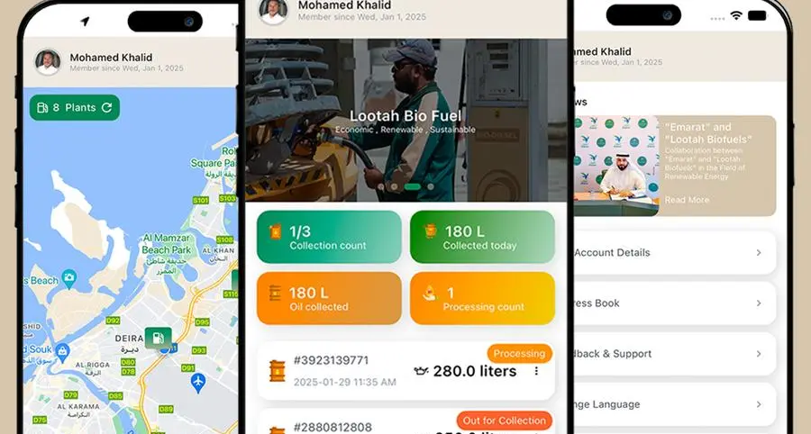 Lootah Biofuels launches smart app to expand UCO collection network in converting waste into clean energy