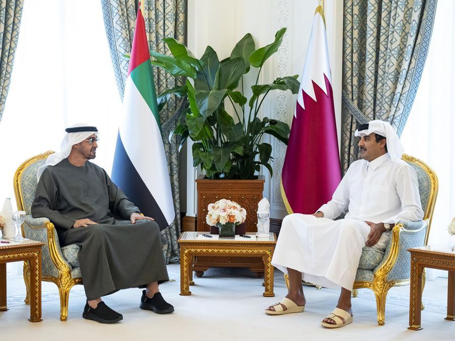 UAE President reaffirms support for Qatar’s sovereignty during meeting with Emir Sheikh Tamim