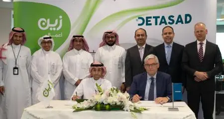 Strategic Agreement Signing Ceremony between Zain KSA and DETASAD