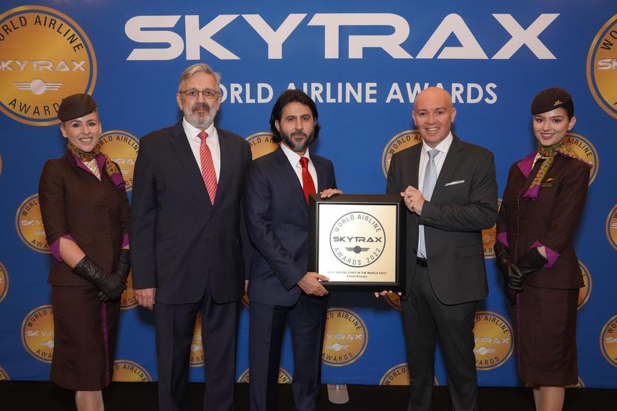 zawya.com - Etihad named best airline staff service in the Middle East
