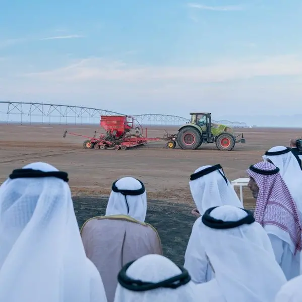 Sharjah Ruler inaugurates wheat farm in Mleiha