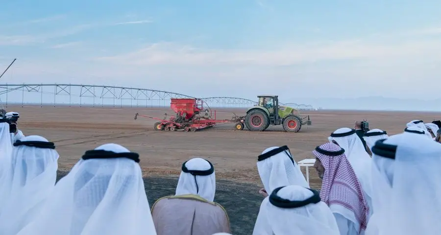 Sharjah Ruler inaugurates wheat farm in Mleiha