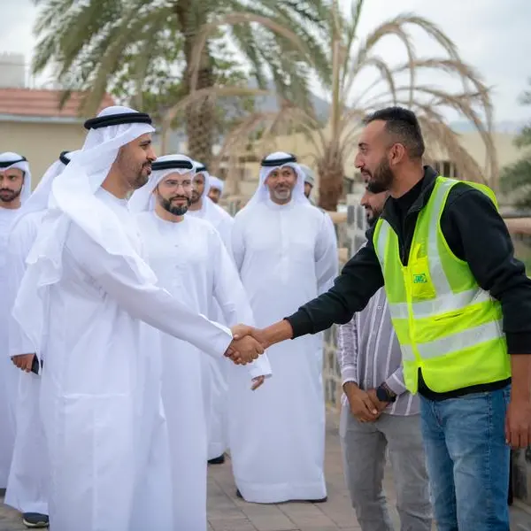 Theyab bin Mohamed visits the ‘Qidfa Development’ in the emirate of Fujairah