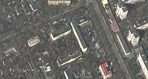 Satellite images show fires, severe damage to residential buildings in Mariupol