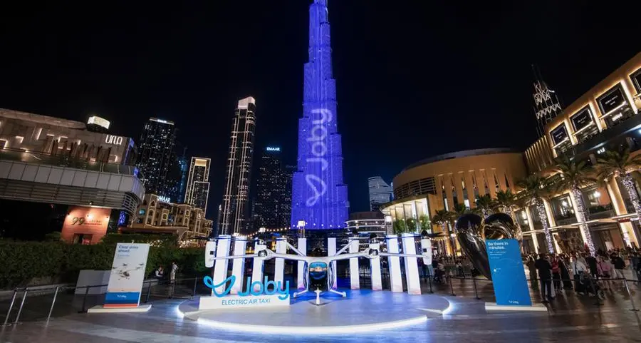Joby brings electric air taxi display to Dubai Mall