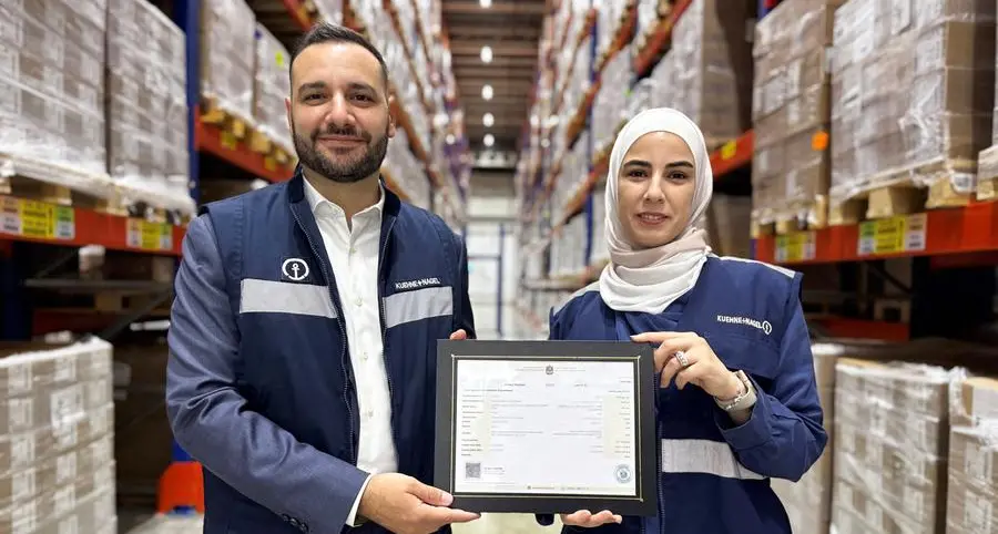 Kuehne+Nagel UAE achieves Emirates Drug Establishment Certification to store raw pharmaceutical materials