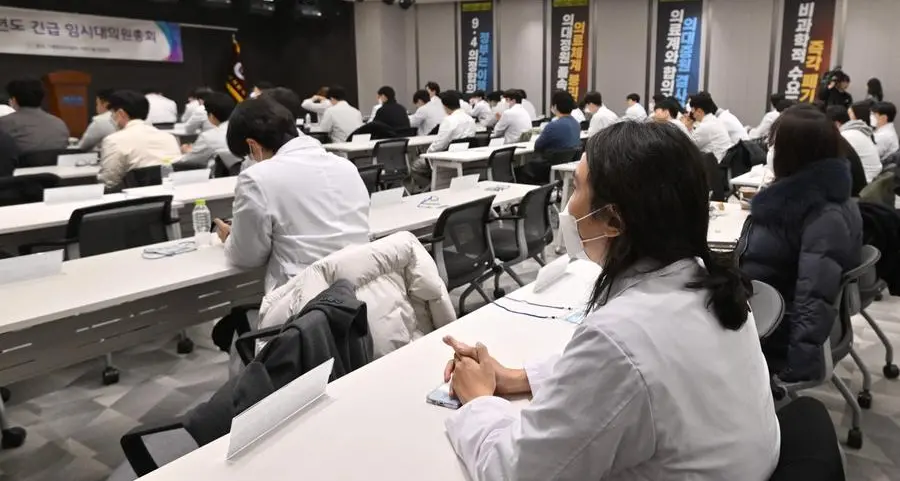 S. Korean trainee doctors stop work to protest medical reforms