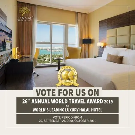 Jannah Hotels and Resorts nominated as 2019 world's leading luxury halal hotel & resort brand