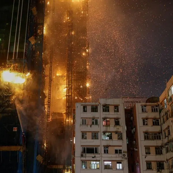 Scores evacuated as fire erupts in Hong Kong skyscraper