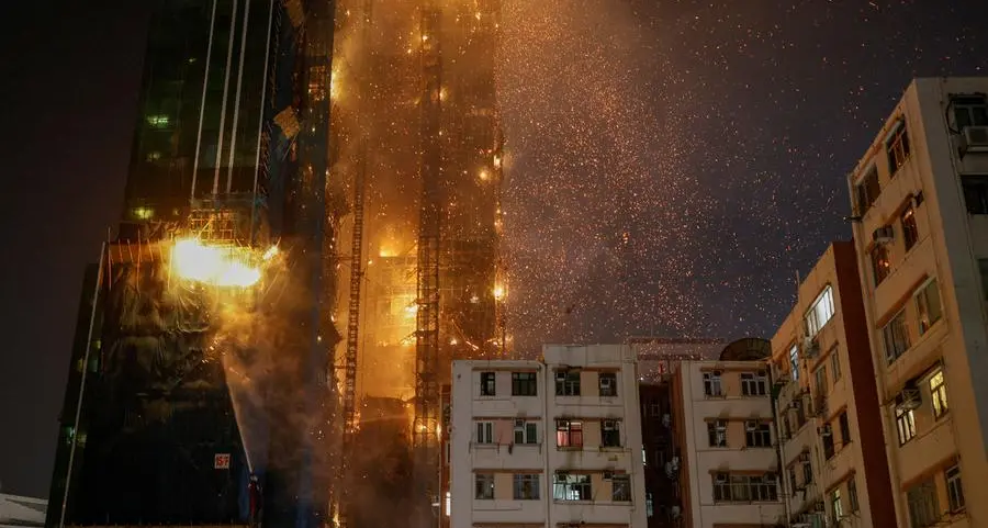 Scores evacuated as fire erupts in Hong Kong skyscraper