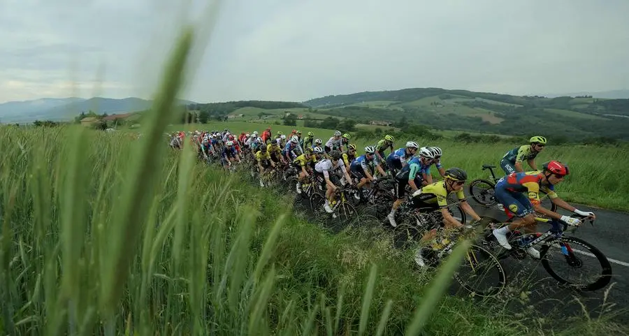 Giant crash at cycling's Criterium du Dauphine race