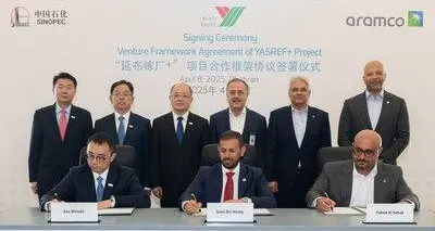 Sinopec and Aramco sign venture framework agreement to expand Yanbu Refinery