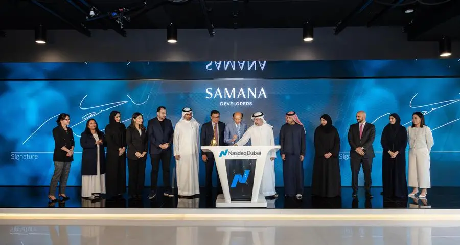 SAMANA Developers rings Nasdaq Dubai’s bell to mark its AED 40mln contribution in support of Fathers’ Endowment campaign