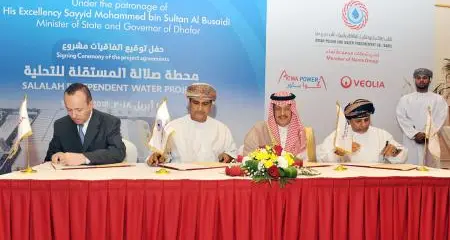 ACWA Power led consortium with Veolia and DIDIC awarded Salalah IWP project