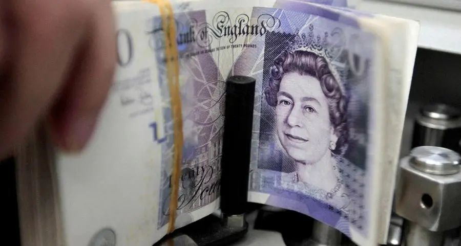 Sterling heads for first weekly gain in a month