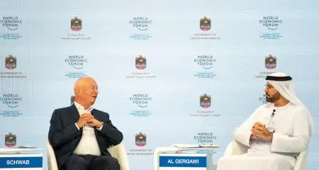 Al Gergawi and Schwab call for united global action to secure a better future for next generations