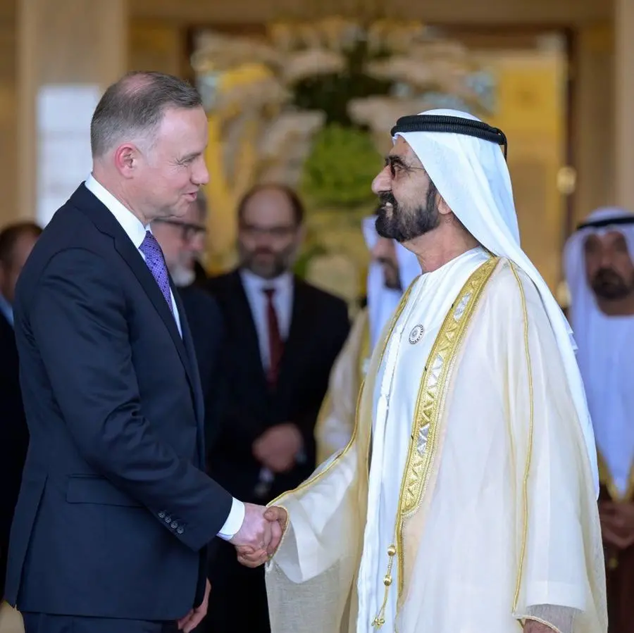 Mohammed bin Rashid meets with President of Poland