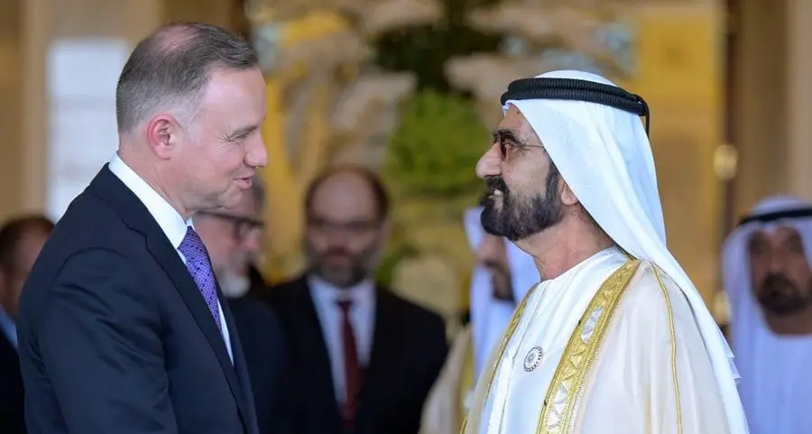Mohammed bin Rashid meets with President of Poland