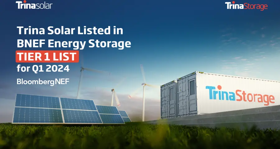 Trina Storage earns prestigious recognition, secures position on 1Q 2024 Energy Storage Tier 1 list by BNEF